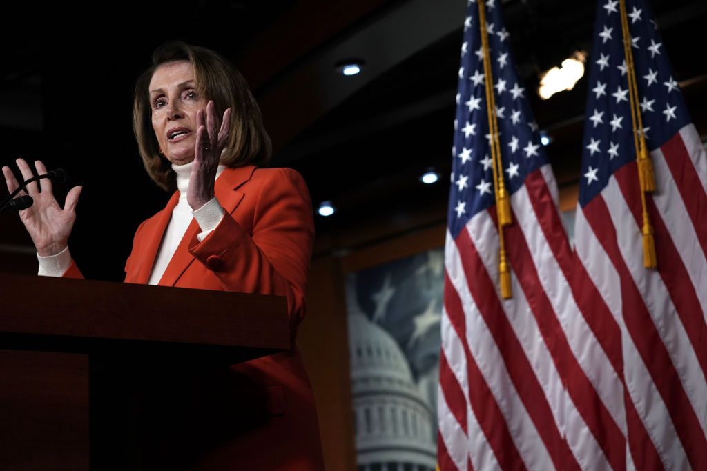 Nancy Pelosi Holds Weekly Press Conference At U.S. Capitol